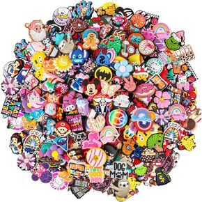 60Pcs Non-Repeat Cartoon Silicone Focal Beads for Pens,Random Cute Characters Focal Beads Bulk for Bead Pens Keychain and Crafting Supplies