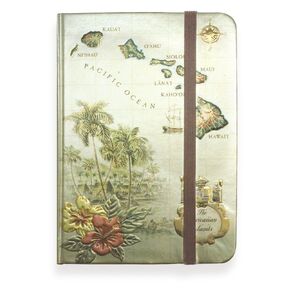 Foil Notebook - Islands of Hawaii - Large