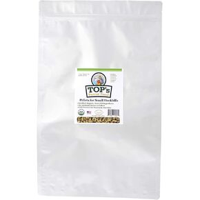 Top's Parrot Food Bird Beallets for Small Hookbills - Non GMO ، Peanut Soy & Corn Free ، USDA Organic Certified (10 £)