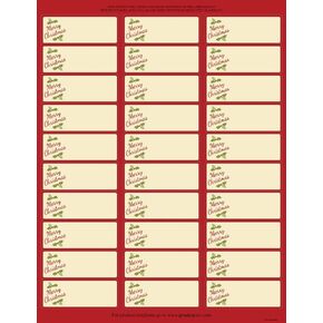 أوراق كبيرة! حزمة هدايا حزمة هدايا 30-Up-Up Label 5 Sheets/150 abels ، 1 "× 2.625" (2014072)