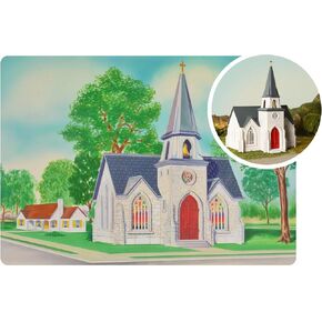 Bachmann Trains - PLASTICVILLE® U.S.A. 75TH Anniversary Cathedral KIT - O Scale