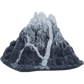 POPETPOP Aquarium Snow Mountain Decoration, Simulation Volcano Snow Mountain Model Landscape Layout Prop for Reptile Tank Fish Tank Decor