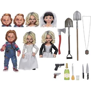 NECA - Bride of Chucky - 7" Scale Action Figure - Ultimate Chucky & Tiffany 2-Pack