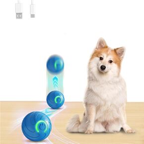 2025 New Vibrating Dog Ball, Automatic Moving/Bounce/Interactive Dog Toys, Shaky Ball Toy for Small Cats Dogs (Blue)