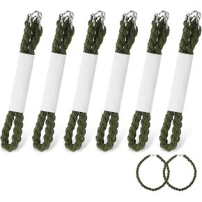12 Pieces Boot Elastic Straps, Burly Practical Cowboy Boot Straps with Metal Hooks Convenient Boots Bands for men to Shrink Trouser Legs (Green)