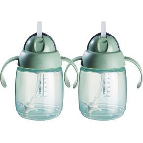 Tommee Tippee Superstar Weighted Straw Cup for Toddlers, 6 months+, 10oz, Shake and Spill-Proof, Antimicrobial Straw, Pack of 2, Pink in Kuwait