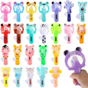 Retisee 50 PCS Manual Press Cooling Fan Fan Handheld Cartoon Animal Summer Party Form