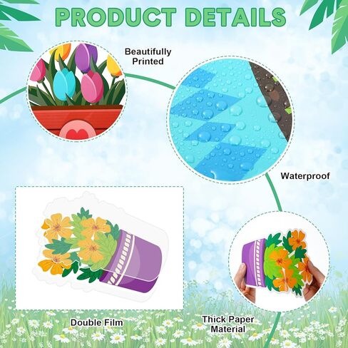 Supervitae 48 Pcs Spring Bulletin Board Decor Bookshelf Potted Plant Bulletin Board Set Colorful Motivational Cutouts Positive Saying Accents Signs for Back to School Supplies Wall Chalkboard Decor in Kuwait