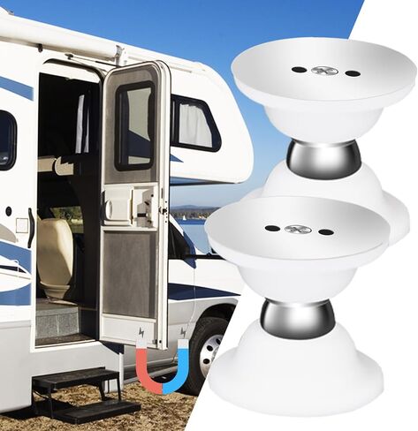 RV Door حامل مغناطيسي ، صيد الباب RV ، سدادة باب RV للباب الخارجي ، حامل باب العربة ، توقف باب RV (أسود ، 2 عبوة) in Kuwait