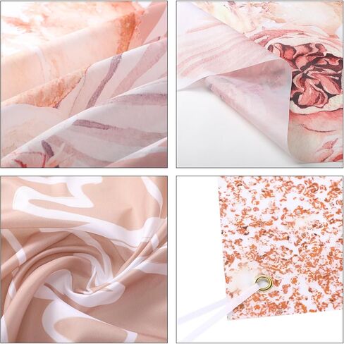 7 x 5 Ft Pink Rose Gold Happy Birthday Backdrop Pampas Grass Floral Backdrop Glitters Confetti Pattern Sweet Princess Birthday Party Decoration Polyester Fabric Photography Background in Kuwait