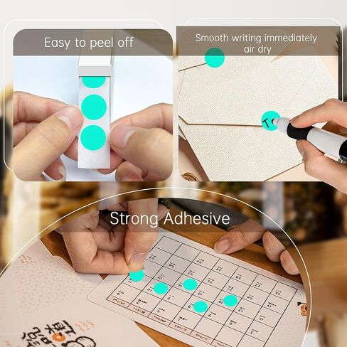 PARLAIM 1000 Pack 0.5 inch Diameter Round Dot Stickers, Silver Color-Code Circle Labels in Kuwait