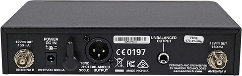 Samson CH99 Handheld Transmitter with Q8 Professional Dynamic Vocal Microphone Capsule for Concert 99 CR99 Wireless Receiver, Frequency Band K: 470 to 494MHz,Black in Kuwait