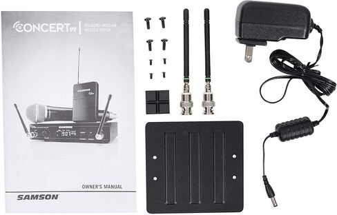 Samson CH99 Handheld Transmitter with Q8 Professional Dynamic Vocal Microphone Capsule for Concert 99 CR99 Wireless Receiver, Frequency Band K: 470 to 494MHz,Black in Kuwait