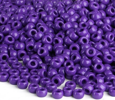 حبات الأرجواني المهر 1000pcs 9 ملم حبات المهر السائبة حبات أرجوانية لأساور الصداقة Kandi حبات الشعر لتجفد الخرز للحرف اليدوية in Kuwait