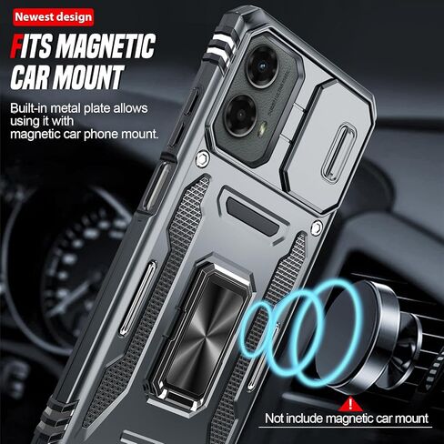 LeYi for Moto G-5G-2024 Case: [NOT FIT G 5G 2023/2022] Motorola G 5G 2024 Case with Magnetic Stand & Slide Camera Cover, Heavy Duty Protective Funda para G 5G 2024, Navy Blue in Kuwait