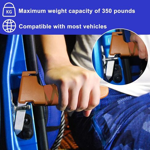 DAORFAA 2 Pack Car Door Handle for Elderly Car Handle Assist Portable Vehicle Support Handle for Easy Sit to Stand Assistance Car Door Latch Handle in Saudi Arabia