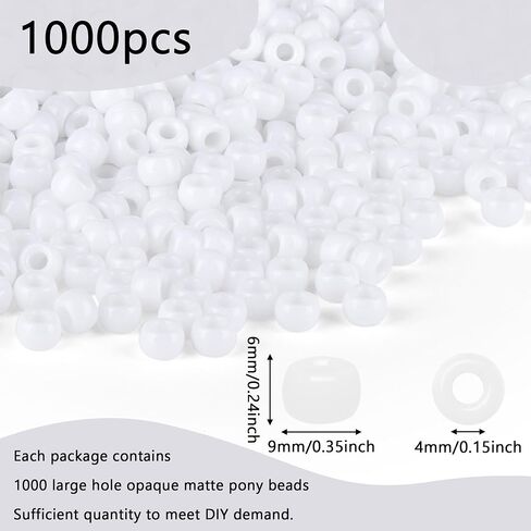 حبات الأرجواني المهر 1000pcs 9 ملم حبات المهر السائبة حبات أرجوانية لأساور الصداقة Kandi حبات الشعر لتجفد الخرز للحرف اليدوية in Kuwait