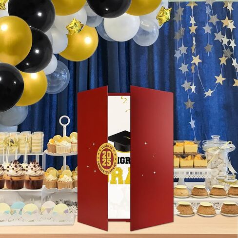 Tifeson 2025 Graduation Party Decorations - Blue Class of 2025 Guest Book Alternative Congrats Grad Signature Certificate Board for Graduation Gift Party Supplies in Saudi Arabia