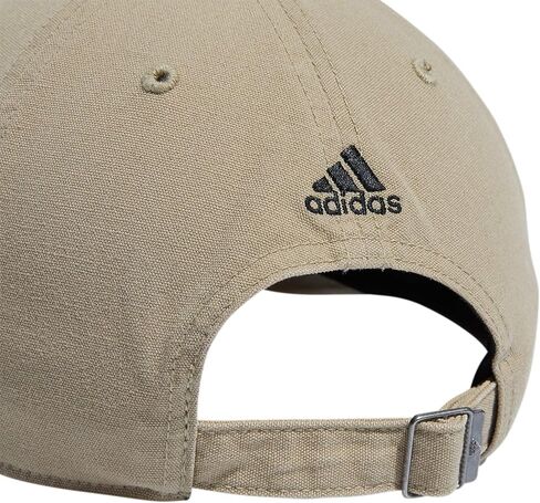 adidas Men's Ultimate Hat Relaxed Crown Adjustable Fit Strapback Cotton Baseball Cap, Black/White in Saudi Arabia