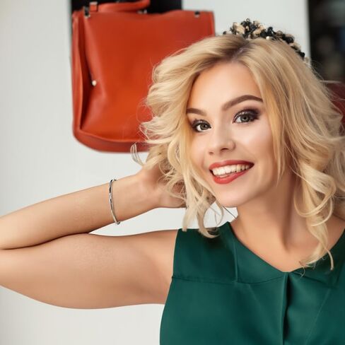 أساور ستانلس ستيل لامعة من LinnaLove للنساء (10 ملم) in Kuwait