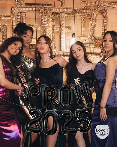 Prom 2025 Balloons Gold 16 Inch ، Gold Prom 2025 Balloons Banner Sign for Tervanive Party Decorations Class of 2025 Congrats Grad in Saudi Arabia