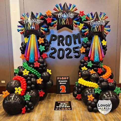 Prom 2025 Balloons Gold 16 Inch ، Gold Prom 2025 Balloons Banner Sign for Tervanive Party Decorations Class of 2025 Congrats Grad in Saudi Arabia