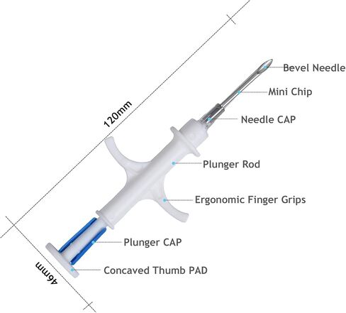 Animal Microchip Pet EM4305 Microchip 134.2KHz FDX-B 20 Pack Animal ID Chip Syringe International Standard (1.25x7mm 20 Pack) in Kuwait