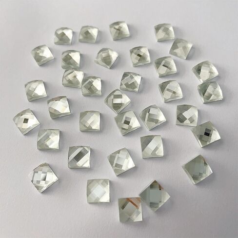 NUO RUI 100 Pcs Gold Mirror Mosaic Tiles, Mini Square Mirrors for Arts Crafts Projects (Gold) in Kuwait