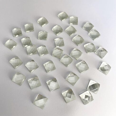 NUO RUI 100 Pcs Gold Mirror Mosaic Tiles, Mini Square Mirrors for Arts Crafts Projects (Gold) in Kuwait