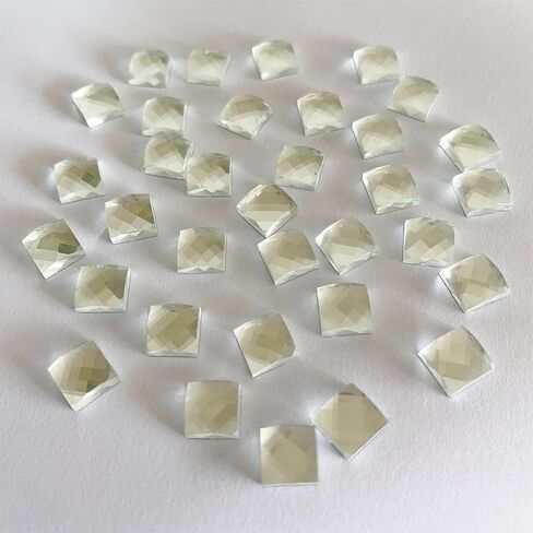 NUO RUI 100 Pcs Gold Mirror Mosaic Tiles, Mini Square Mirrors for Arts Crafts Projects (Gold) in Kuwait