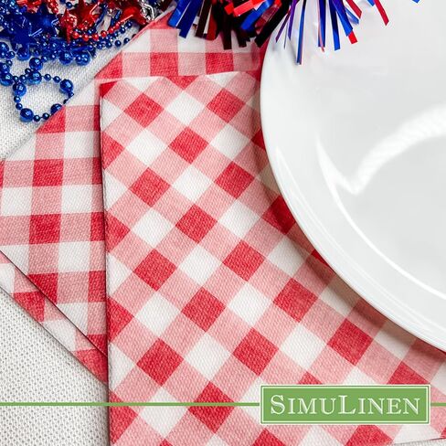 SimuLinen Disposable Dinner Napkins, Biodegradable for Parties, Showers, Luncheons – White with Pink Orchid, 15.5"x15.5", Pack of 50 in Kuwait