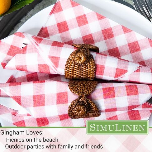 SimuLinen Disposable Dinner Napkins, Biodegradable for Parties, Showers, Luncheons – White with Pink Orchid, 15.5"x15.5", Pack of 50 in Kuwait