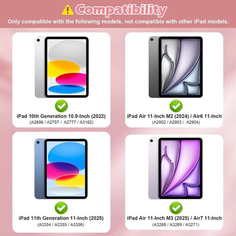 لجهاز iPad Air الجيل السادس 11 بوصة M2 2024، iPad 10th Gen 10.9 بوصة 2022 حافظة لطيفة للأطفال Kawaii غطاء للأولاد رائد فضاء كرتوني ثلاثي الأبعاد مع حامل بمقبض دوار وحزام حافظة من السيليكون الناعم in Saudi Arabia