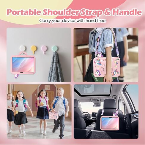 لجهاز iPad Air الجيل السادس 11 بوصة M2 2024، iPad 10th Gen 10.9 بوصة 2022 حافظة لطيفة للأطفال Kawaii غطاء للأولاد رائد فضاء كرتوني ثلاثي الأبعاد مع حامل بمقبض دوار وحزام حافظة من السيليكون الناعم in Saudi Arabia