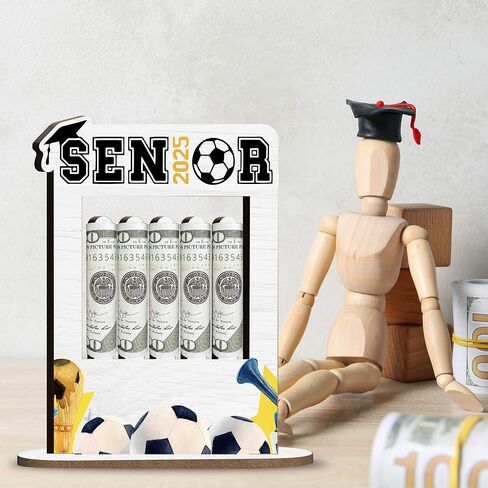 2025 إطار حامل أموال هدايا التخرج ، فئة 2025 خريج الأوراق النقدية ، هدايا مالية خشبية مخصصة له هدايا المدرسة الثانوية لها ، ديكور التخرج-A05 in Kuwait