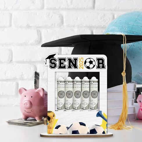 2025 إطار حامل أموال هدايا التخرج ، فئة 2025 خريج الأوراق النقدية ، هدايا مالية خشبية مخصصة له هدايا المدرسة الثانوية لها ، ديكور التخرج-A05 in Kuwait