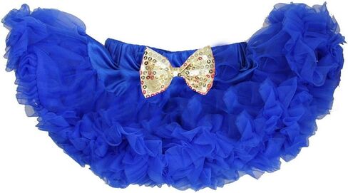 Kirei Sui Gold Red Sparkle Bow Baby Royal Blue 4th July Tutu Pettiskirt in Kuwait
