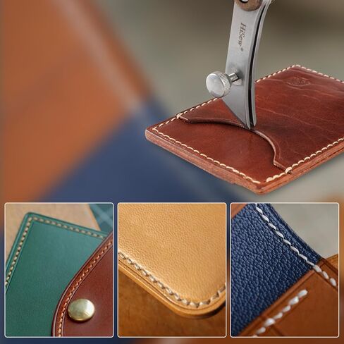 HiSew Leather Edge Creaser - Adjustable Distance, Stainless Steel, Black Walnut Handle, 1.5mm Line Width, Tools for Leather Crafting and Working (New Handle Style) in Saudi Arabia