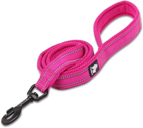 WINHYEPET True Love Dog Leash Nylon Sandwich Fabric Comfort Reflective Safety Washable Dogs Belt Suitable for All Kinds of Dog Breeds Length 200cm Can be Used Together with Harness TLL2112(Red,S) in Saudi Arabia
