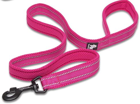 WINHYEPET True Love Dog Leash Nylon Sandwich Fabric Comfort Reflective Safety Washable Dogs Belt Suitable for All Kinds of Dog Breeds Length 200cm Can be Used Together with Harness TLL2112(Red,S) in Saudi Arabia
