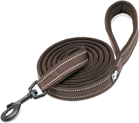 WINHYEPET True Love Dog Leash Nylon Sandwich Fabric Comfort Reflective Safety Washable Dogs Belt Suitable for All Kinds of Dog Breeds Length 200cm Can be Used Together with Harness TLL2112(Red,S) in Saudi Arabia