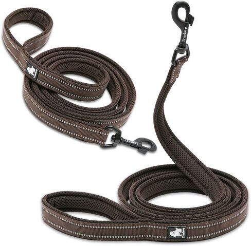 WINHYEPET True Love Dog Leash Nylon Sandwich Fabric Comfort Reflective Safety Washable Dogs Belt Suitable for All Kinds of Dog Breeds Length 200cm Can be Used Together with Harness TLL2112(Red,S) in Saudi Arabia