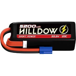 22.2V 6S Lipo Battery 120C 5200MAH Lipos Soft Case with EC5 Plug RC Battery for RC Car Truck RC Boat RC Airplane Helicopter Quadcopter