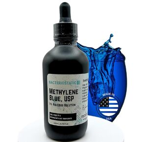 Methylene Blue, 100 mL Pharmaceutical Grade 1% Aqueous Solution USP 3.38 fl oz