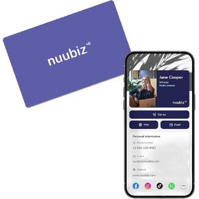 Digital Business Card - NFC Business Card with QR Code - No Apps, No Fees – Create Your Profile in Minutes & Update Anytime – Smart Tap to Share & Networking – Easy One-Tap Contact Saving