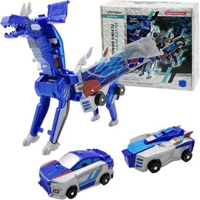 Unicorn car Toy,Transforming Car Robot Toys,Magnetic Cars Transform into Dinosaur,Transformer Car Toy for Boys and Girls, Educational,Collision to Magical, Birthday Party