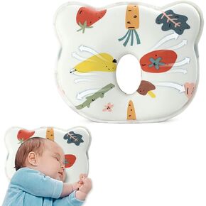 Memory Foam Pillow Soft and Cozy Cartoon Bear Travel Pillow for Small Boys and Girls(Pink Bear)