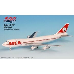 MEA Lebanon N204AE 747-200 طائرة مصغرة النموذج المعدني المموت 1: 500 الجزء# A015-IF5742011