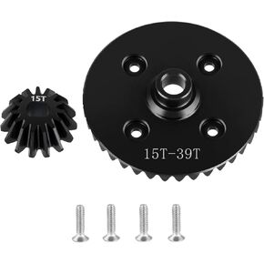 Steel RC Spur Gear 39T/15T Ring Gear Gears Set for 1/10 Tamiya TT-02 RC Car Pression