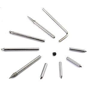 UTOOL Engraver Pen with 10PCS Engraver Diamond Point Tungsten Carbide Steel Bits & Spare Parts Set